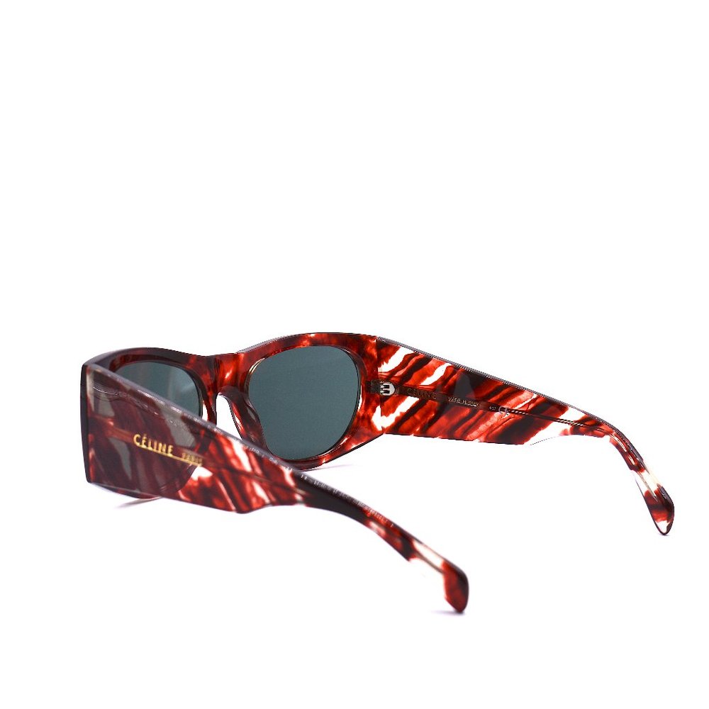 NEW CELINE PARIS CL40029I 54N RUBY RED GREY LENS AUTHENTIC SUNGLASSES - Picture 7 of 14